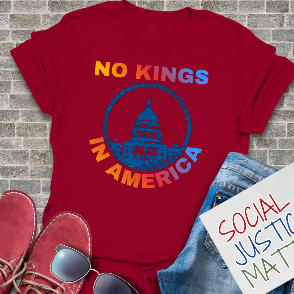 No Kings in America - Soft-Style Unisex T-Shirt