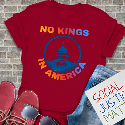 No Kings in America - Soft-Style Unisex T-Shirt