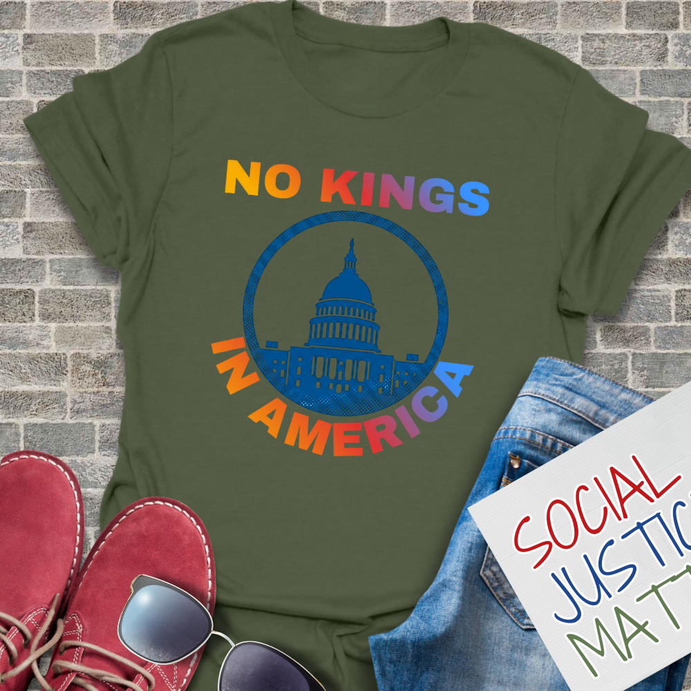 No Kings in America - Soft-Style Unisex T-Shirt