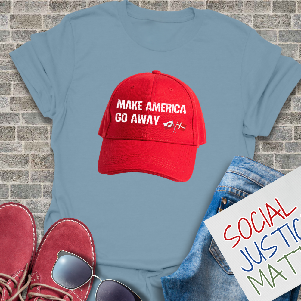 Greenland - Make America Go Away - Soft-Style Unisex T-Shirt