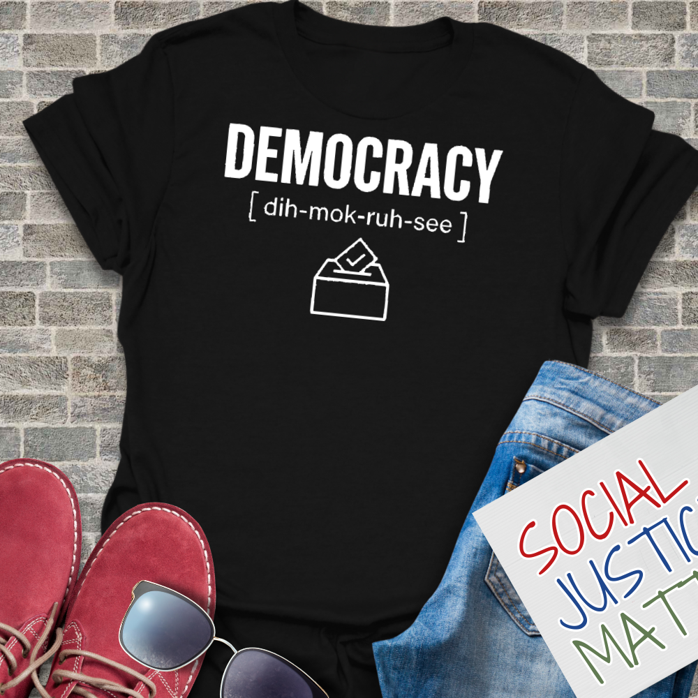 Democracy (dih-moc-ruh-see) - Soft-Style Unisex T-Shirh