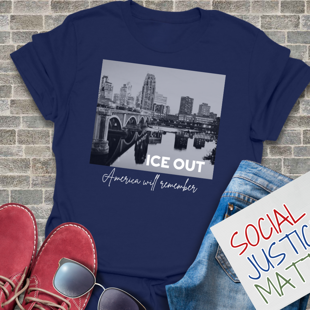 Minneapolis-ICE OUT - Unisex Softstyle T-Shirt