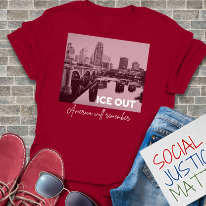 Minneapolis-ICE OUT - Unisex Softstyle T-Shirt