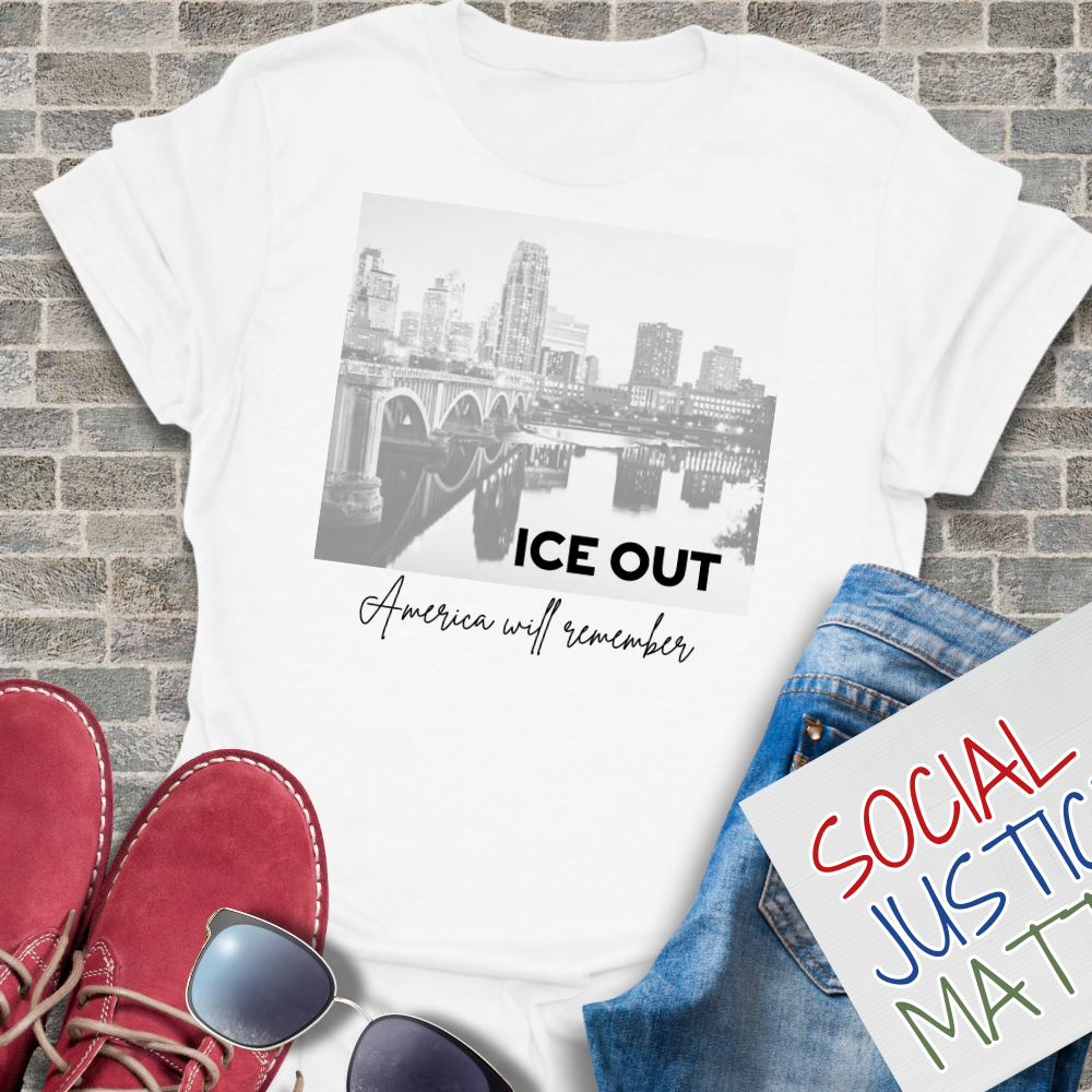 Minneapolis-ICE OUT - Unisex Softstyle T-Shirt