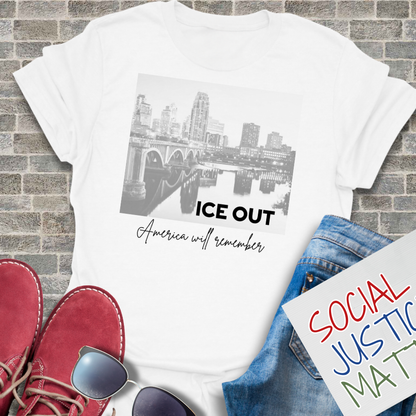 Minneapolis-ICE OUT - Unisex Softstyle T-Shirt