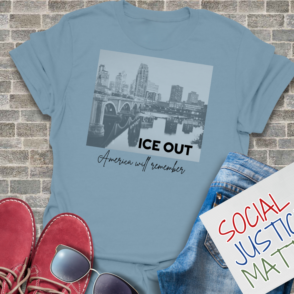Minneapolis-ICE OUT - Unisex Softstyle T-Shirt