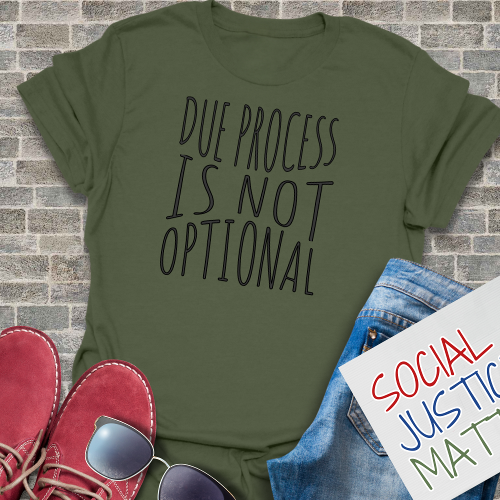 Due Process is not Optional 2.0 - Soft-Style Unisex T-Shirt