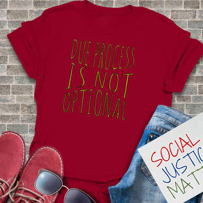 Due Process is not Optional 2.0 - Soft-Style Unisex T-Shirt