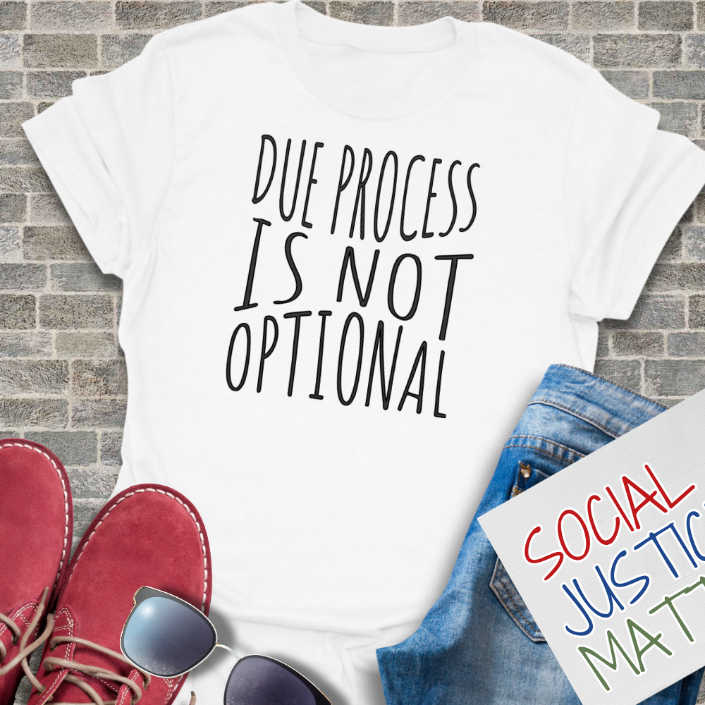 Due Process is not Optional 2.0 - Soft-Style Unisex T-Shirt
