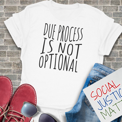 Due Process is not Optional 2.0 - Soft-Style Unisex T-Shirt