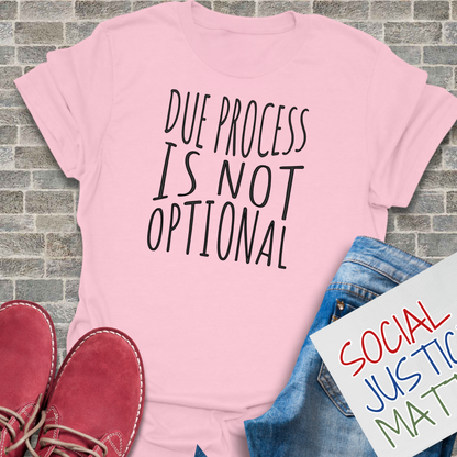 Due Process is not Optional 2.0 - Soft-Style Unisex T-Shirt