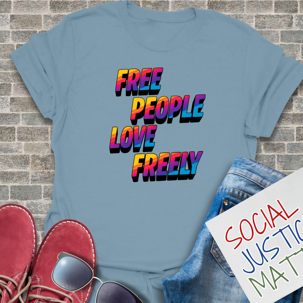 Free People Love Freely - Soft-Style Unisex T-Shirt