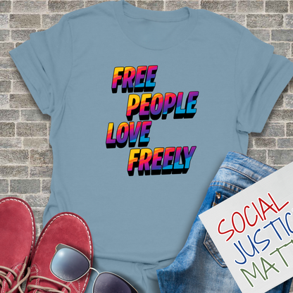 Free People Love Freely - Soft-Style Unisex T-Shirt