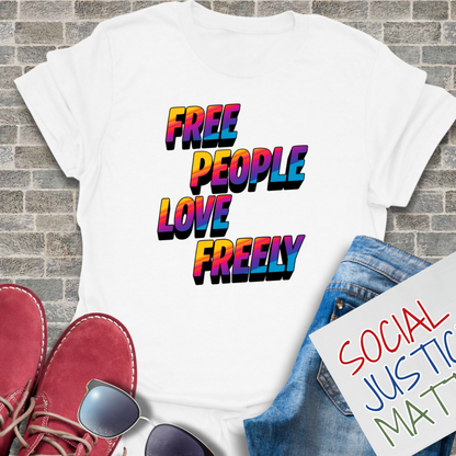 Free People Love Freely - Soft-Style Unisex T-Shirt