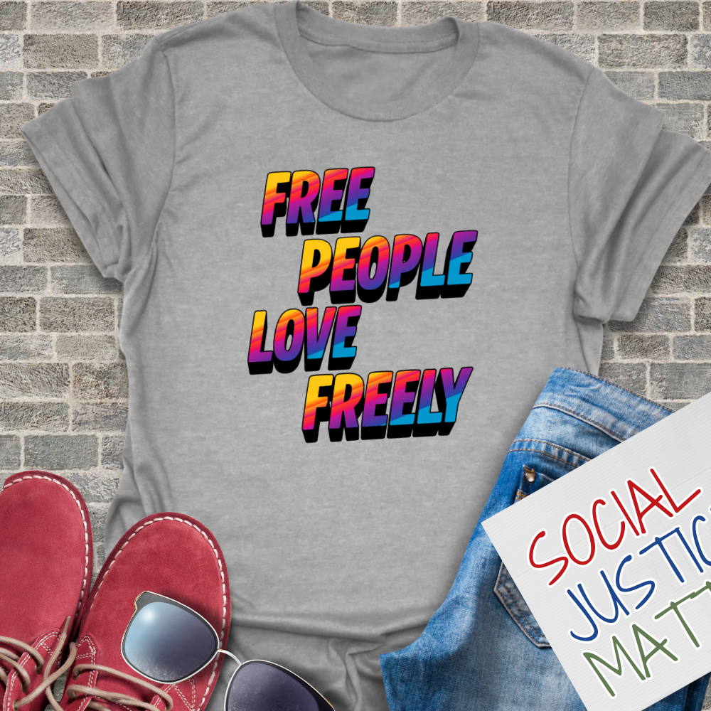 Free People Love Freely - Soft-Style Unisex T-Shirt