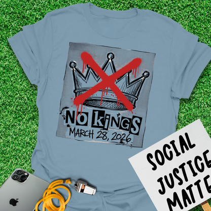 No Kings. March 28. 2026 - Punk Style - Unisex Softstyle T-Shirt