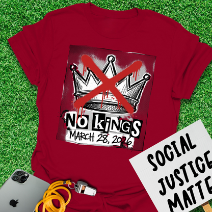 No Kings. March 28. 2026 - Punk Style - Unisex Softstyle T-Shirt
