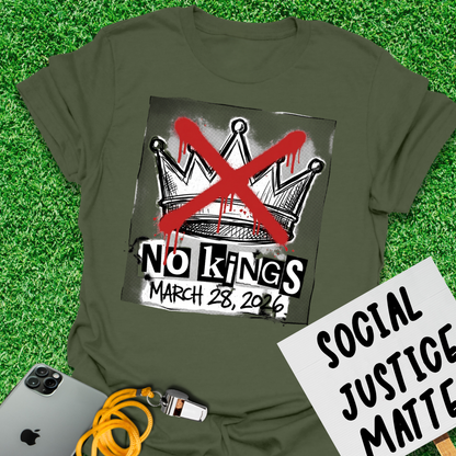 No Kings. March 28. 2026 - Punk Style - Unisex Softstyle T-Shirt