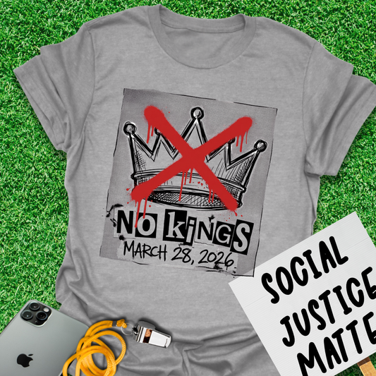 No Kings. March 28. 2026 - Punk Style - Unisex Softstyle T-Shirt