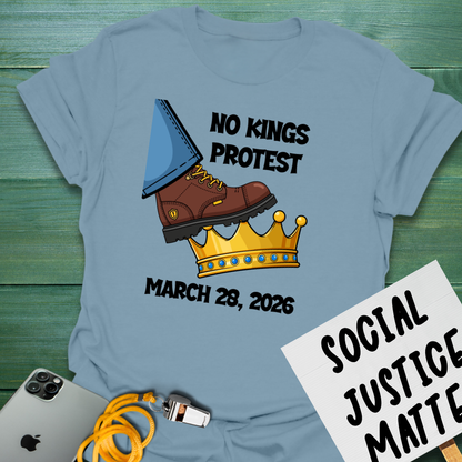 Stompin' Crowns - No Kings March - Unisex Softstyle T-Shirt