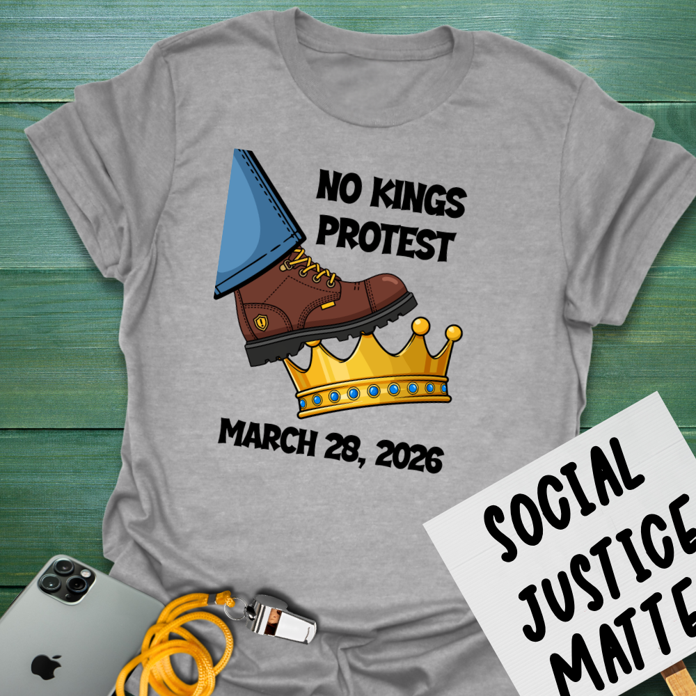Stompin' Crowns - No Kings March - Unisex Softstyle T-Shirt