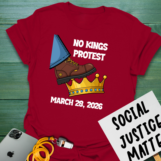 Stompin' Crowns - No Kings March - Unisex Softstyle T-Shirt