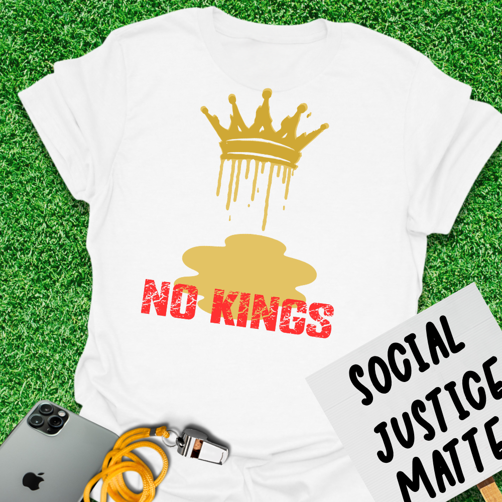 Melting Crown - No Kings Protest - Unisex Softstyle T-Shirt