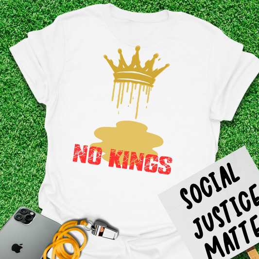 Melting Crown - No Kings Protest - Unisex Softstyle T-Shirt