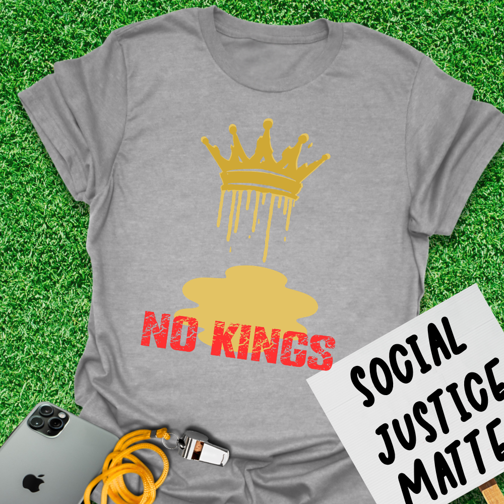 Melting Crown - No Kings Protest - Unisex Softstyle T-Shirt