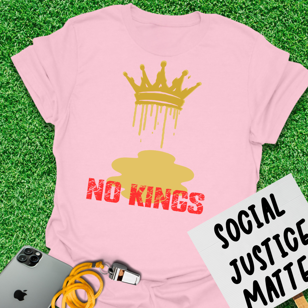 Melting Crown - No Kings Protest - Unisex Softstyle T-Shirt