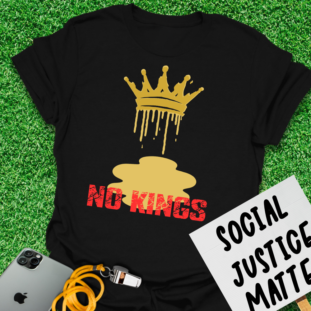 Melting Crown - No Kings Protest - Unisex Softstyle T-Shirt