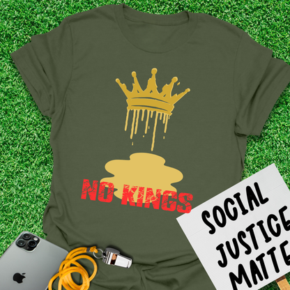 Melting Crown - No Kings Protest - Unisex Softstyle T-Shirt