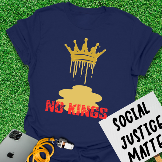 Melting Crown - No Kings Protest - Unisex Softstyle T-Shirt