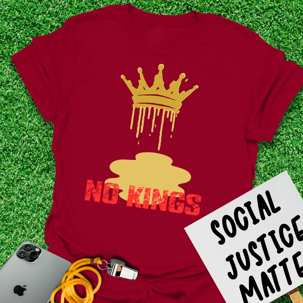 Melting Crown - No Kings Protest - Unisex Softstyle T-Shirt