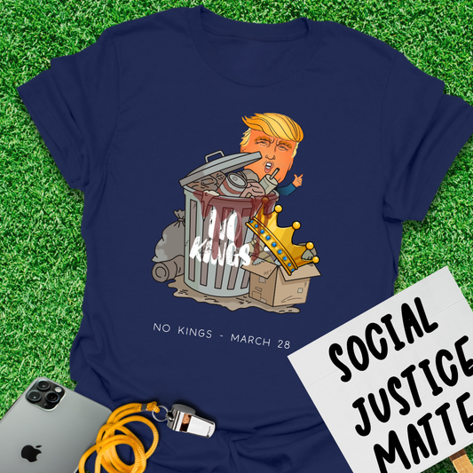 Garbage Crown - No Kings. March 28. 2026 - Unisex Softstyle T-Shirt