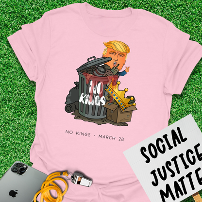Garbage Crown - No Kings. March 28. 2026 - Unisex Softstyle T-Shirt