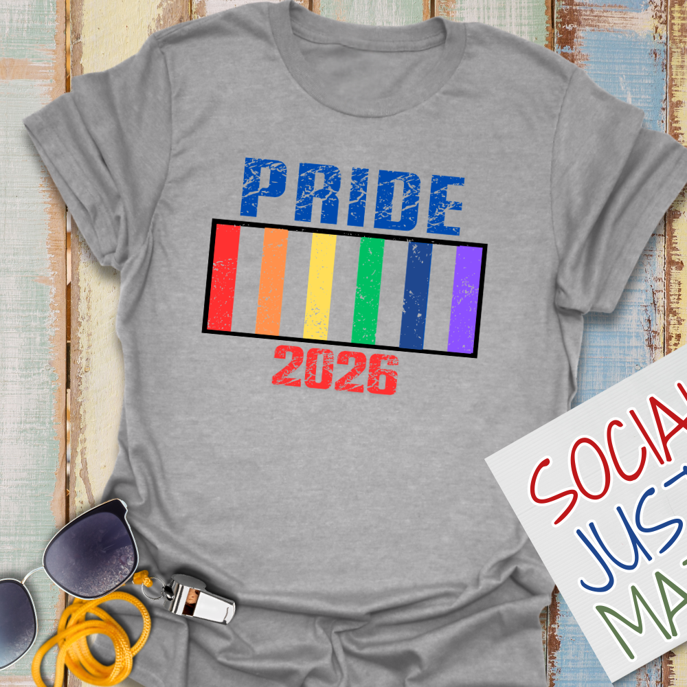 2026 Pride - Grunge Style - Unisex Softstyle T-Shirt