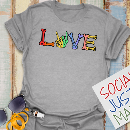 2026 Pride - Love Hand Bones - Unisex Softstyle T-Shirt