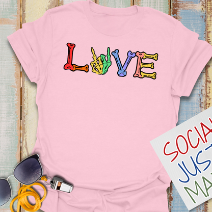 2026 Pride - Love Hand Bones - Unisex Softstyle T-Shirt