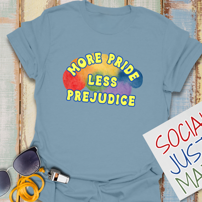 More Pride Less Prejudice - Pride 2026 - Unisex Softstyle T-Shirt