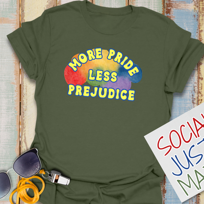 More Pride Less Prejudice - Pride 2026 - Unisex Softstyle T-Shirt
