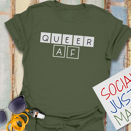 QUEER AF - Unisex Softstyle T-Shirt