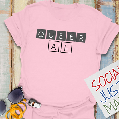 QUEER AF - Unisex Softstyle T-Shirt