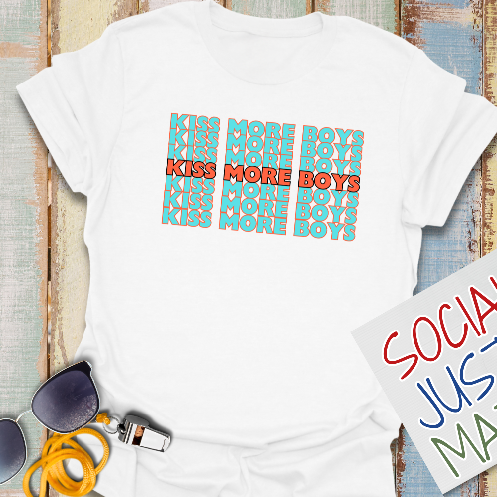 Kiss More Boys - Unisex Softstyle T-Shirt
