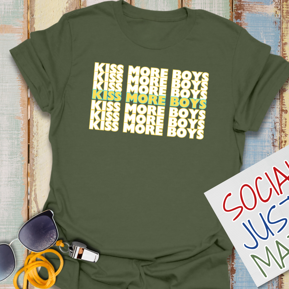 Kiss More Boys - Unisex Softstyle T-Shirt