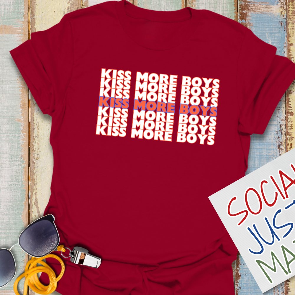 Kiss More Boys - Unisex Softstyle T-Shirt
