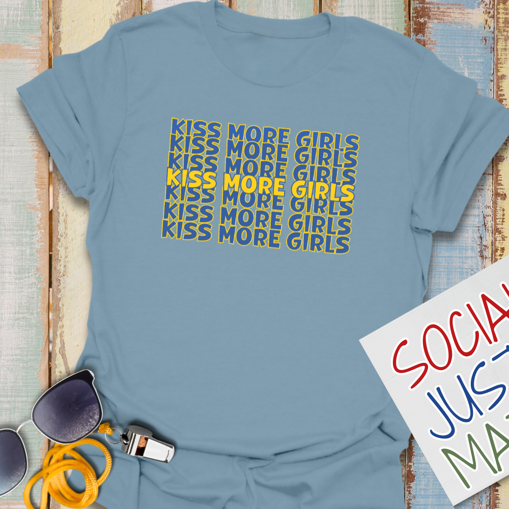 Kiss More Girls - Unisex Softstyle T-Shirt