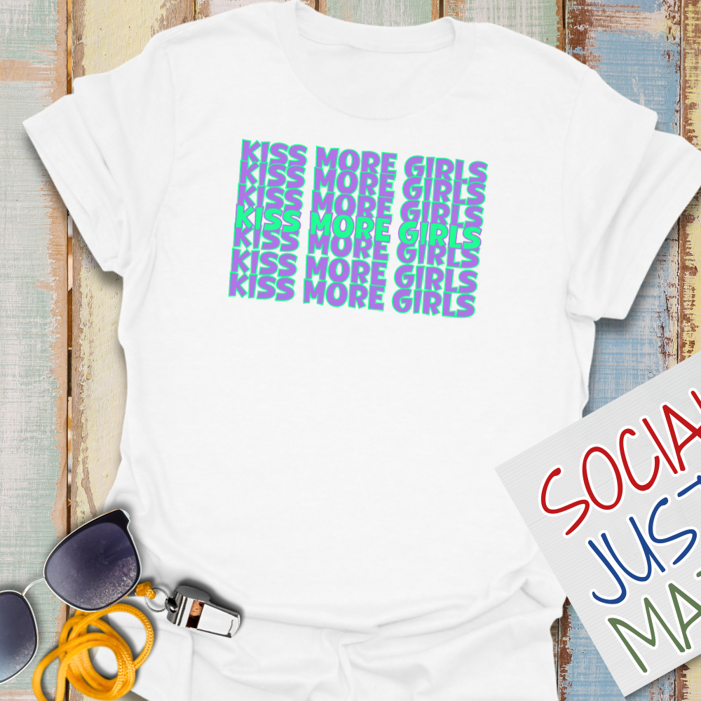 Kiss More Girls - Unisex Softstyle T-Shirt