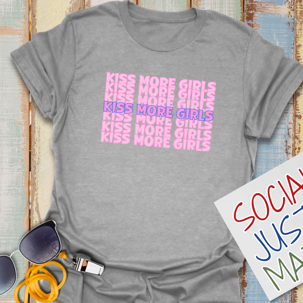 Kiss More Girls - Unisex Softstyle T-Shirt