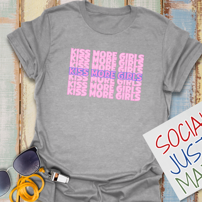 Kiss More Girls - Unisex Softstyle T-Shirt